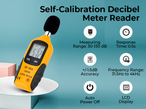 Hti LCD Display 130dB Data Hold Backlight A/C Weighted DB <b>Sound</b> <b>Meter</b> for Home Factories - Product Image 5
