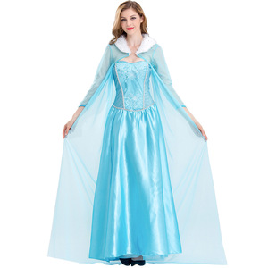 Disfraz de Halloween de la Princesa Elsa de Frozen, Cosplay de Animación, Vestido para Adultos - Product Image 2