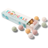 Bombes de bain artisanales Relax Spa, formes variées, boules effervescentes colorées pour le bain, marque privée