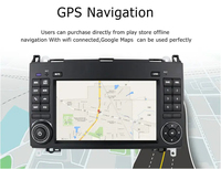 7 pouces 2Din Android Bluetoothh haut-parleur GPS Navigation Carplay lecteur vidéo de voiture pour Mercedes Benz classe B B200 Radio 2006-2011