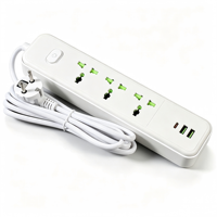 Multiprise minimaliste en plastique 230V 10A avec interrupteur unipolaire IP20, interrupteur mural avec commande tactile WiFi, prise intelligente
