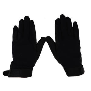 घुड़सवारी गैर-पर्ची काले pvc डॉट्स कपास पूर्ण उंगली लचीला सवारी घोड़े के आउटडोर खेल हाथ दस्ताने - Product Image 6