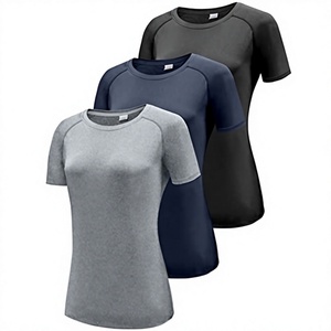 Camiseta Deportiva para Mujer, de Secado Rápido, Transpirable, para Yoga, Fitness, Running, con Estiramiento Frontal, Venta al Por Mayor de Fábrica OEM/ODM - Product Image 3