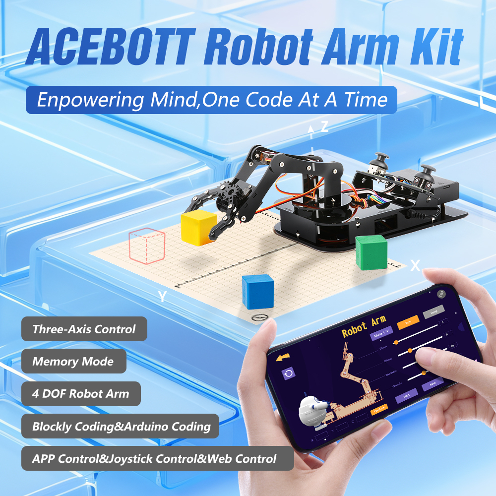Buy In Bulk Arduino Robot Arm Program App Control STEM Learning ...
