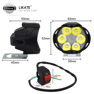 LKT Super brillante 60W LED coche luz vehículo eléctrico motocicleta foco delantero externo faro bombilla <span class=keywords><strong>grande</strong></span> <span class=keywords><strong>espejo</strong></span> foco - Product Image 2