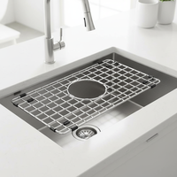 Égouttoir de séchage en acier inoxydable pour évier de cuisine, résistant à la rouille, pour le rangement de fruits, légumes et bouteilles, et supports de rangement