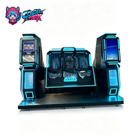 Machine de jeu d'arcade VR 9D colorée, simulateur de réalité virtuelle, équipement d'amusement commercial pour centre commercial, prix usine