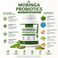 Capsules de Moringa Probiotiques de Qualité Supérieure en Gros pour Marques Privées OEM – Complément Alimentaire Biologique Naturel pour la Gestion du Poids