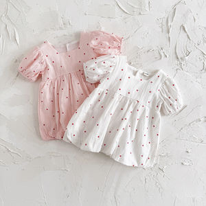 เดรสแขนพองน่ารักสำหรับเด็กผู้หญิงชุดเดรสแฟชั่นแบบลำลองสำหรับทารกแรกเกิดพิมพ์ลายดอกไม้สำหรับฤดูร้อน - Product Image 2