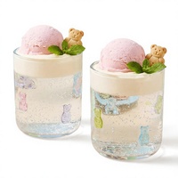 Verres à jus motif ours mignon 14oz, verres à vin sans pied en forme d'ours bonbon, tasses à café, fournitures pour fêtes à domicile, cadeau