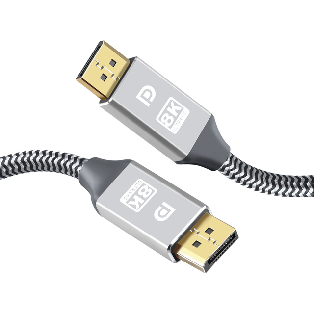 Displayport Cable 1.4 8k Hdr 60hz Display Port Adapter Male to Male Dp to Dp Cable