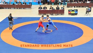 Đấu vật thảm chống trượt PVC Bìa 12m * 12M chuyên nghiệp cạnh tranh Đấu Vật Thảm <span class=keywords><strong>Kung</strong></span> <span class=keywords><strong>Fu</strong></span> Mat Bìa - Product Image 3