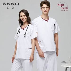 Seragam Perawat ANNO Custom Multi-Pocket, Bergaya, Kualitas Premium, Unisex, Seragam Rumah Sakit, Seragam Perawatan Pasien Premium, OEM Woven - Product Image 5