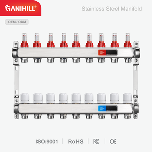 <span class=keywords><strong>Colector</strong></span> de Distribución de Agua de Acero Inoxidable para Calefacción <span class=keywords><strong>Radiante</strong></span>, Control de Flujo Preciso, Duradero, 8002-9 - Product Image 1