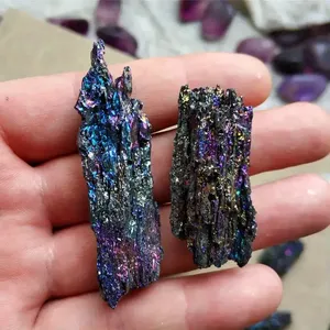 Wholesale Small <b>Raw</b> Carborundum <b>Crystal</b> 7 Color Mine Rainbow Astralite Moissanite Hematite - Product Image 5