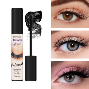 Máscara de Pestañas 4 en 1, Resistente al Agua y al Sudor, Sin Manchas, Larga Duración, Extensión de Pestañas, Volumen y Longitud, Maquillaje Cosmético - Product Image 6