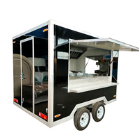 2024 nouveau Mobile carré alimentaire remorque crème glacée Machine Hot Dog Restaurant Snack usine alimentaire boulangerie blé eau maïs matière première