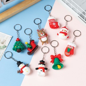 3D Custom Xmas PVC Keychain Soft Rubber Christmas <b>Key</b> <b>Ring</b> Plastic <b>Key</b> Chains - Product Image 6