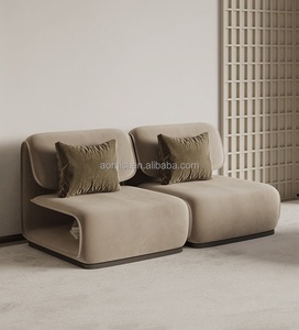AOMISI <span class=keywords><strong>CASA</strong></span> Chaise de salon nordique Teddy Canapé monoplace de luxe en tissu de laine Fauteuils de salon d'appoint <span class=keywords><strong>Fauteuil</strong></span> paresseux - Product Image 3