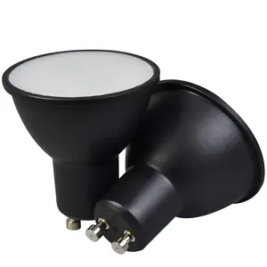 Neuer Artikel schwarzes Gehäuse dim & nicht dim GU10 Scheinwerfer 5 W7W Spot LED Lampe SMD COB 3000K 4000K 6500K Wabi-Sabi-Stil