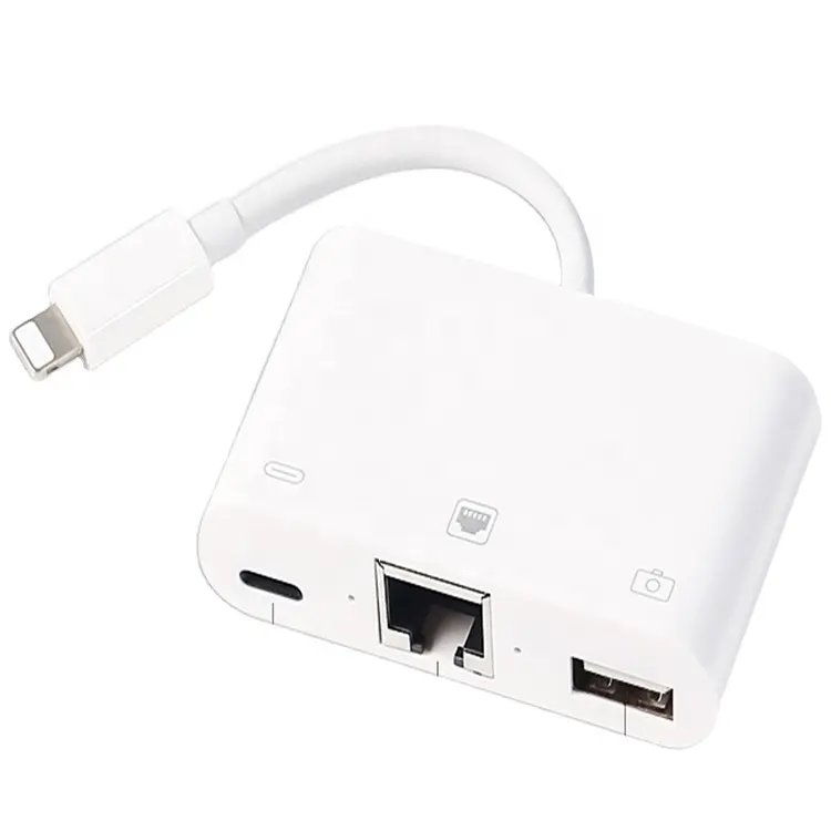 Adaptateur Ethernet USB populaire pour carte adaptateur réseau LAN Iphone 10/100/1000 RJ45