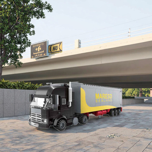 4971 Giáo Dục Bộ Đồ Chơi Nhựa Xây Dựng Khối Xây Dựng Khối Cho Bé Trai Có Tính Năng Thành Phố <span class=keywords><strong>Container</strong></span> Xe Tải Nặng Xe Hàng Hóa Mô Hình - Product Image 4