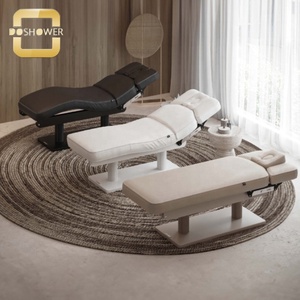 <span class=keywords><strong>Table</strong></span> d'épilation au laser électrique marron de luxe avec traitement Microneedling Fourniture de salon de beauté avec propriétés de massage - Product Image 6
