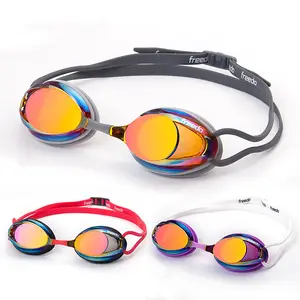 Gafas de natación para adultos y hombres, lentes transparentes antiniebla, sin fugas