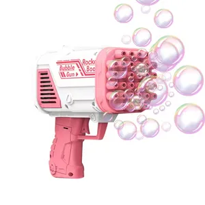 32 delik kabarcık tabancası roket sabun kabarcıklar makineli tüfek otomatik Blower çocuklar için çocuk kabarcık tabancası