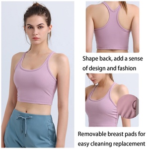 Vendita calda personalizzata abbigliamento da donna <span class=keywords><strong>imbottito</strong></span> a <span class=keywords><strong>schiena</strong></span> aperta sportivo attivo <span class=keywords><strong>reggiseno</strong></span> da Yoga leggero abbigliamento sportivo palestra Yoga <span class=keywords><strong>reggiseno</strong></span> - Product Image 4