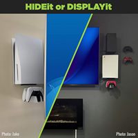 Support de charge double pour manette de jeu sans fil avec lumière RGB, charge rapide et puce de sécurité, noir