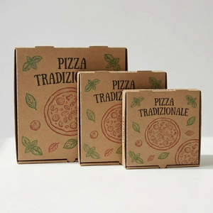 Slotted <b>Boxes</b> Eco-Friendly Recycled Materials Corrugated Board <b>Pizza</b> Carton Packaging <b>Boxes</b> Heavy-Duty High Quality Waterproof - Product Image 4