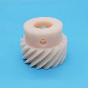 Engranajes de Nylon, Engranaje Cónico Recto 35-500, Piezas de Plástico con Dientes Helicoidales para Transmisión Mecánica - Product Image 2
