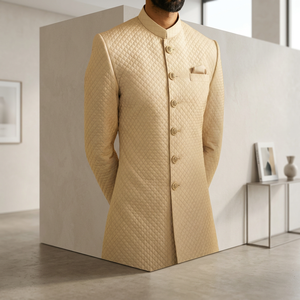 BEAUTIFUL-Indo-Western-Sherwani with <b>Pant</b>--with MATCHING SHOE WITH Embroidery for Indian/Pakistani Party & WEDDING Dress=2021-- - Product Image 2