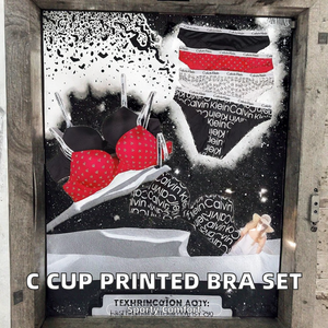 Conjunto de bikini sexy al por mayor para mujer con sujetador halter de algodón teñido liso, copa 85B, de secado rápido y con aros de soporte. - Product Image 2