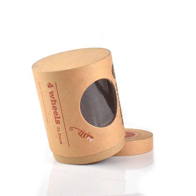 Custom Size Kraft Round Paper Tube Packaging Cylinder Cardboard Tubes with PVC Window