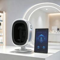 Analyseur de peau intelligent numérique 3D à écran large avec scanner IA O1 pour la détection des rides, des pigments, des pores et de l'hydratation
