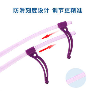 Montures de lunettes de sport pour enfants Huan Bao 8004, verres en acrylique TR90, design quadrilatéral léger, branches réglables - Product Image 3