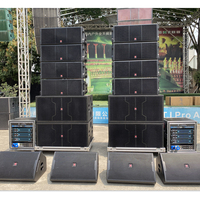 LA-2122 Sistema de Sonido Profesional de Doble Vía de 12 Pulgadas, Pasivo y Activo, Equipo de Sonido para Interiores y Exteriores