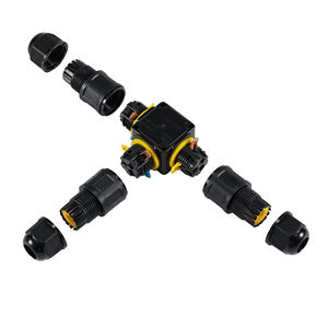 3-poliger wasserdichter IP68-Steckverbinder 2 <span class=keywords><strong>P</strong></span> 3 <span class=keywords><strong>P</strong></span> M20-Kabelstecker mit PC-Gehäuse für LED-Beleuchtung - Product Image 3