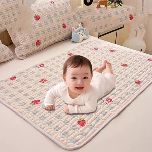 Fasciatoio Portatile Impermeabile per Neonati e Coprimaterasso Riutilizzabile in Cotone per <span class=keywords><strong>Passeggino</strong></span> e Culla - Product Image 1