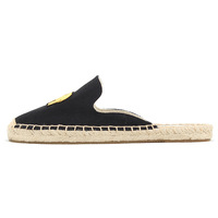 Espadrilles en lin décontractées sur mesure pour femmes, chaussures plates confortables à semelle en caoutchouc