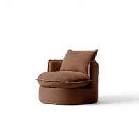 Fauteuil pivotant moderne en tissu, fauteuil d'appoint rembourré avec base ronde pour salon, bureau à domicile