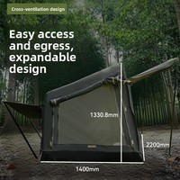 Tente gonflable d'extérieur quatre saisons pour 23 personnes, camping en couple, prête à l'emploi, abri pliable automatique et portable, robuste 3000 mm