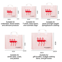 Sacs de courses en plastique PE, sacs de merchandising pour boutiques, sacs de vente au détail en vrac avec poignées, sacs réutilisables pour vêtements, pour les clients et les cadeaux de fête