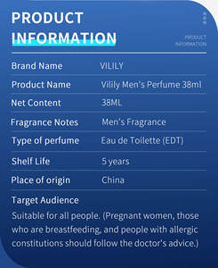 VILILY B089 <span class=keywords><strong>Perfume</strong></span> Hombre Original para Hombre Parfum Homme 38ml Spicy Woody Perfumes De Hombre - Product Image 4