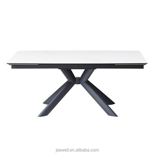 <span class=keywords><strong>Table</strong></span> à manger <span class=keywords><strong>extensible</strong></span> de style européen, plateau en céramique marbrée importée, ensemble de <span class=keywords><strong>table</strong></span> à manger, fabricant de tables en Chine, bon prix - Product Image 2
