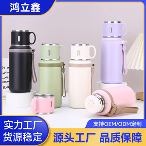 Stainless Steel Vacuum Insulated <b>Mug</b> 316 <b>Large</b> Capacity Portable Travel With Handle Steel Lid Tumbler - Product Image 5