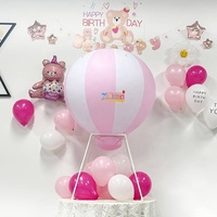 Grande montgolfière Énorme montgolfière gonflable de 5 pieds pour enfants Ballons de décoration d'anniversaire