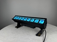 Barre de projecteurs LED matriciels AMG IP65 9x18W RGBWA+UV 6-en-1 à batterie, WIFI, DMX, pour éclairage mural, 15/40, 15400mAh, en alliage d'aluminium